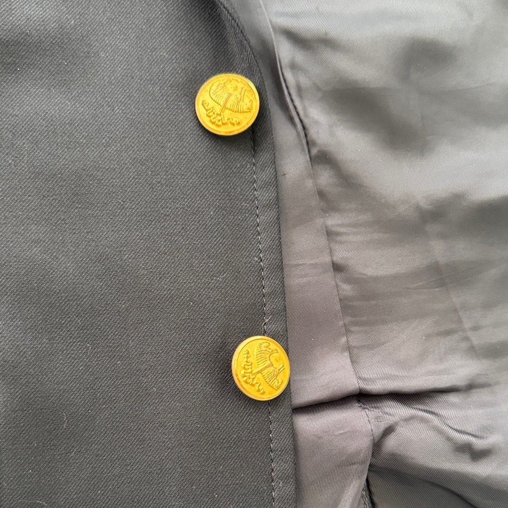Brooks Brothers Fleece, Boys, Sz 14, 100% Wool, Navy Blazer, w/ Gold Buttons - Picture 3 of 11